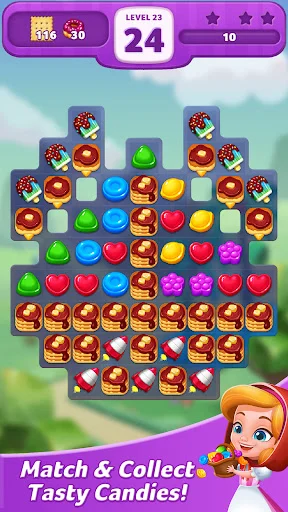 Lollipop: Sweet Taste Match 3 डाउनलोड करें – बेहतरीन पहेली गेम - Screenshot 28