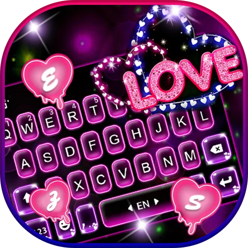 Neon Love Theme डाउनलोड करें – स्टाइलिश कीबोर्ड ऐप